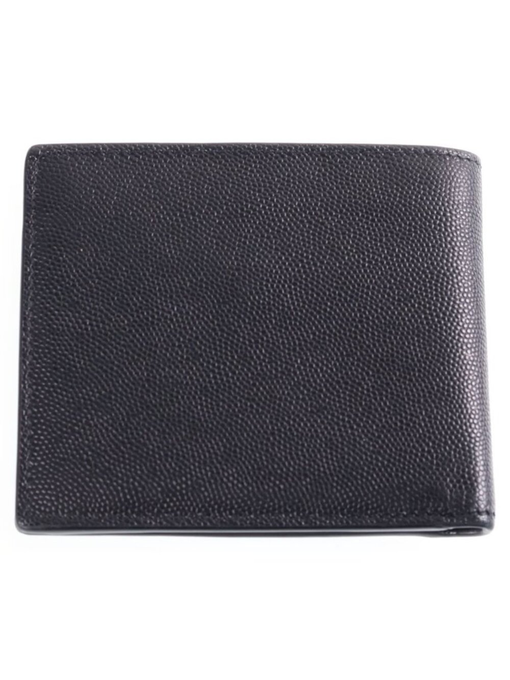 Saint Laurent Paris Logo Embossed Leather Bifold Black Wallet - Picture 2 of 6